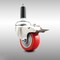 Service Caster 3 Inch 316SS Red Poly Swivel 7/8 Inch Expanding Stem Caster Lock Brake SCC SCC-SS316TTLEX20S314-PPUB-RED-78 - alternate 1